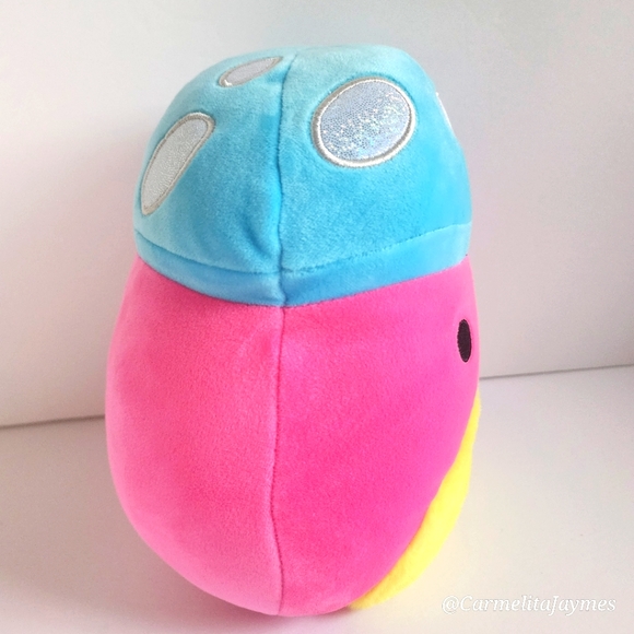 RANDALL 🍄 Blacklight Pink MUSHROOM Original Squishmallows by Kelly Toy ☆》NWT《☆ - Picture 6 of 7